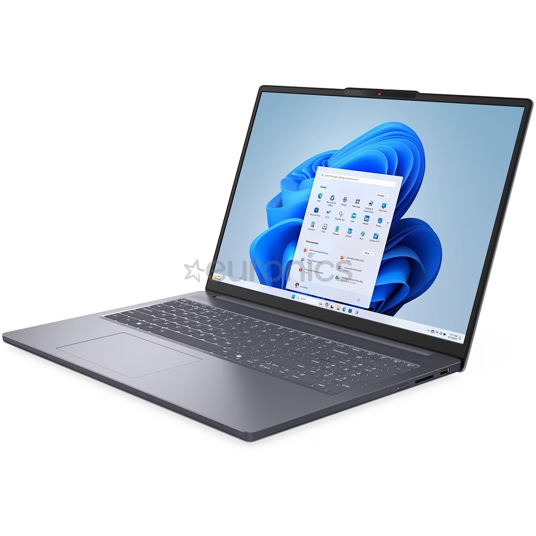 Lenovo IdeaPad Slim 3 16IRH10, 16'', WUXGA, i5, 16 GB, 512 GB, ENG, pelēka - Portatīvais dators