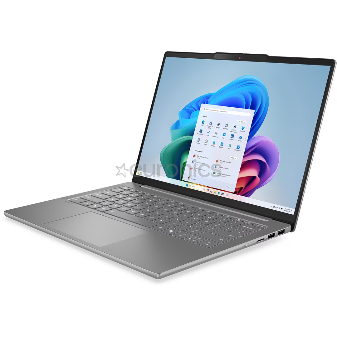 Lenovo IdeaPad Slim 5 14ARP10, 14'', WUXGA, OLED, Ryzen 5, 16 GB, 512 GB, ENG, pelēka - Portatīvais dators