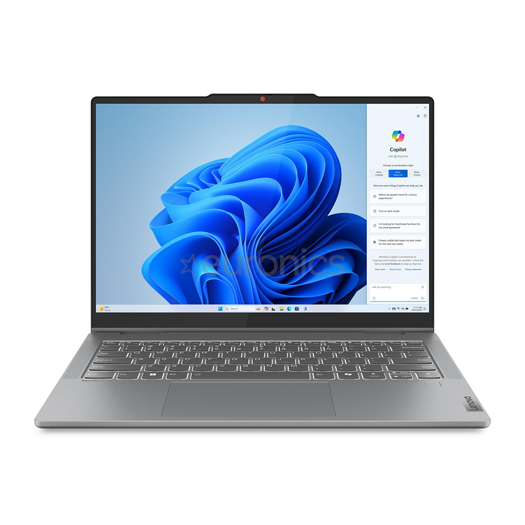 Lenovo IdeaPad 5 2-in-1 Gen 9, 14'', WUXGA, OLED, i5, 16 GB, 512 GB, ENG, pelēka - Portatīvais dators