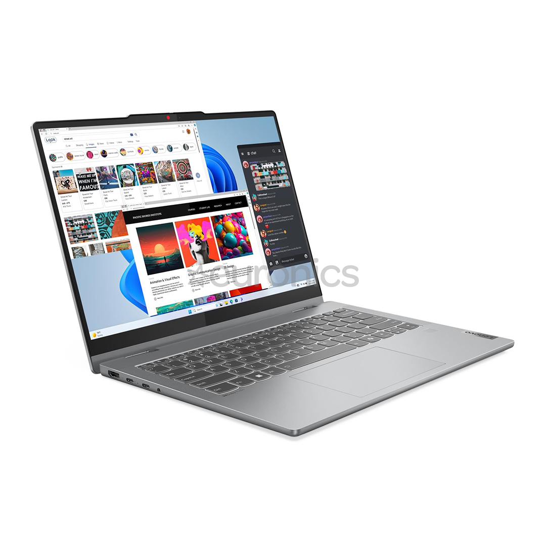 Lenovo IdeaPad 5 2-in-1 Gen 9, 14'', WUXGA, OLED, i5, 16 GB, 512 GB, ENG, pelēka - Portatīvais dators
