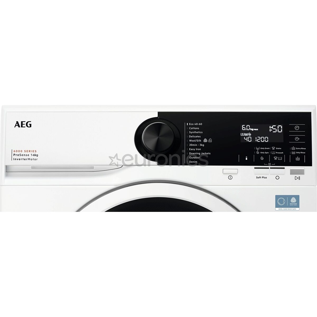 AEG 6000 Series ProSense, 6 kg, depth 37.2 cm, 1200 rpm - Front load washing machine