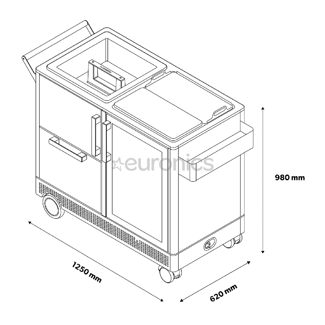 Dometic MoBar 550, nerūsējošā tērauda - Mobilais āra bārs