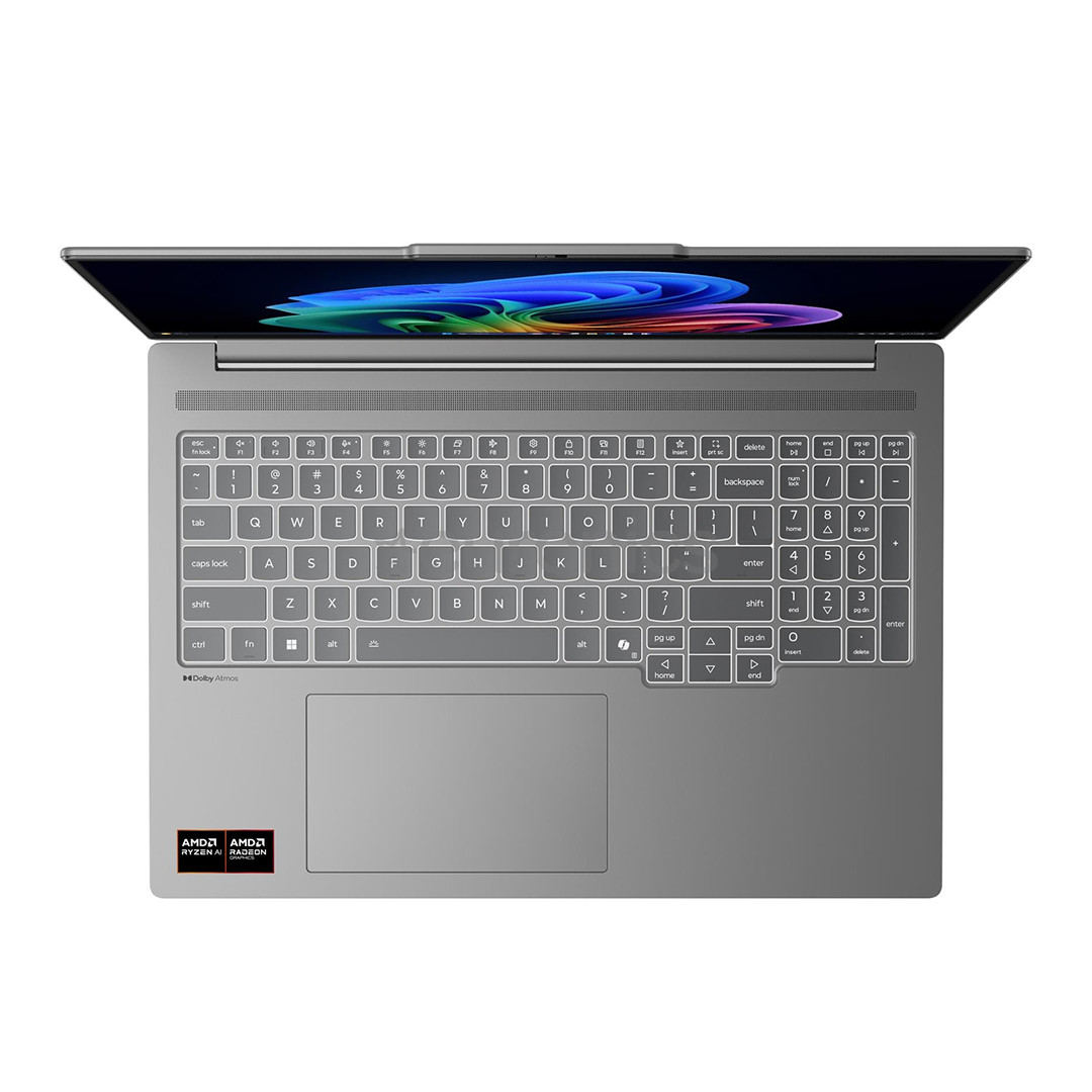 Lenovo IdeaPad Pro 5 Gen 10, 16'', 2.8K, OLED, 120 Hz, Ryzen AI 5, 24 GB, 512 GB, ENG, pelēka - Portatīvais dators