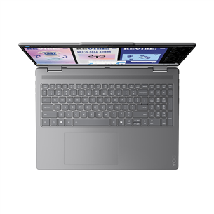 Lenovo Yoga 7i 2-in-1 Gen 10, 16'', 2.8K, OLED, 120 Hz, Ultra 7, 32 GB, 1 TB, ENG, pelēka - Portatīvais dators