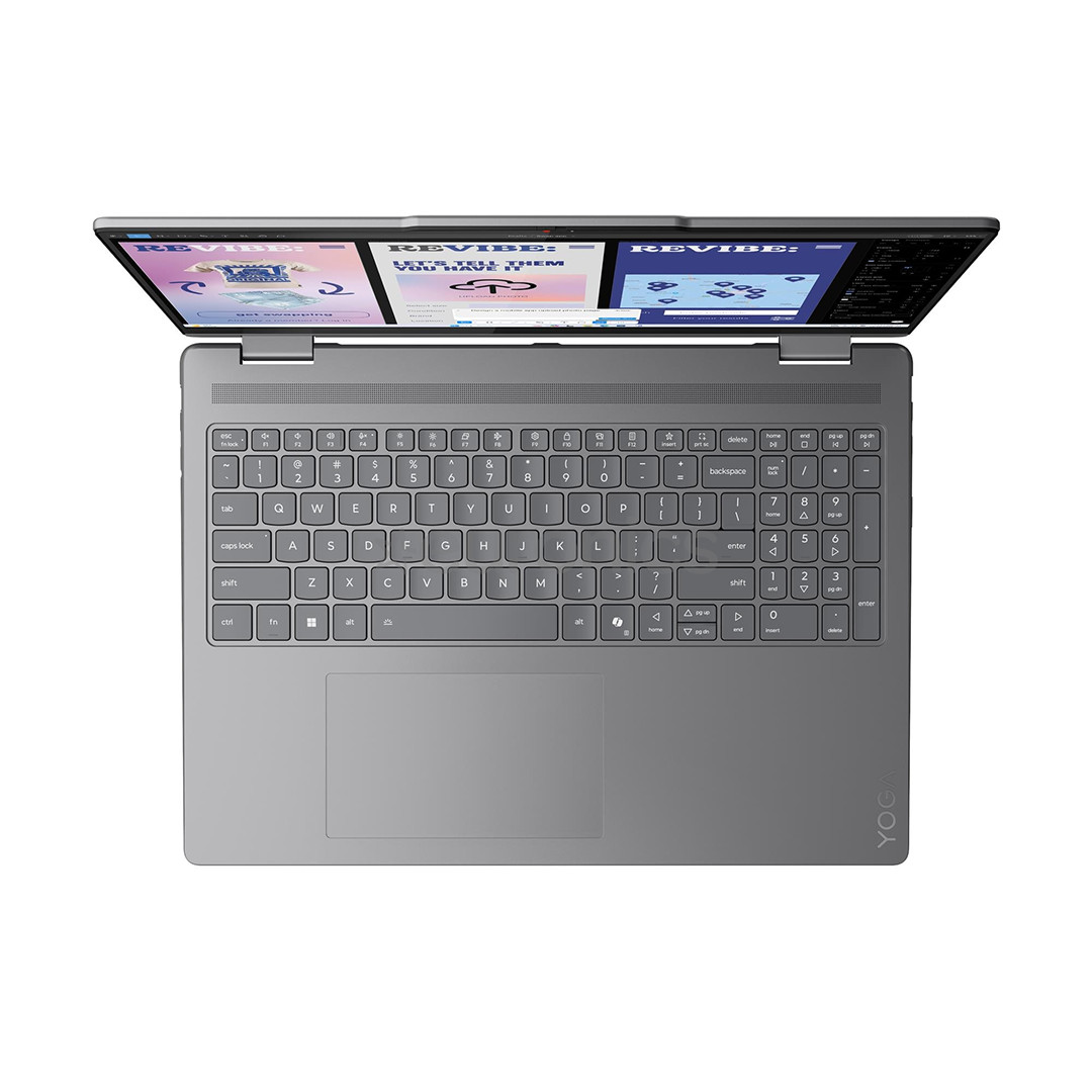 Lenovo Yoga 7i 2-in-1 Gen 10, 16'', 2.8K, OLED, 120 Hz, Ultra 7, 32 GB, 1 TB, ENG, pelēka - Portatīvais dators