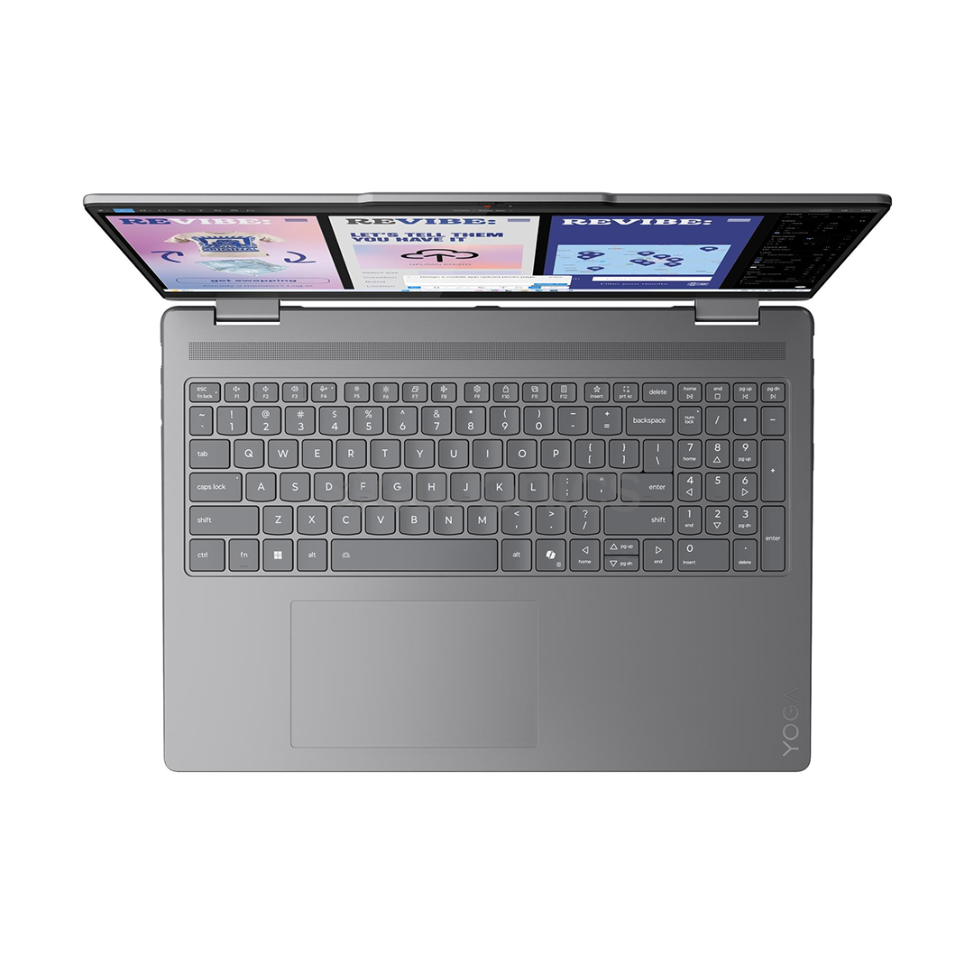 Lenovo Yoga 7i 2-in-1 Gen 10, 16'', 2.8K, OLED, 120 Hz, Ultra 7, 32 GB, 1 TB, ENG, pelēka - Portatīvais dators