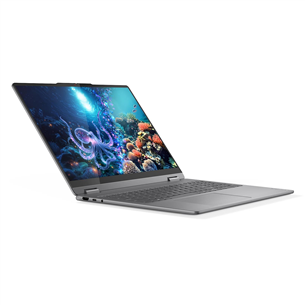 Lenovo Yoga 7i 2-in-1 Gen 10, 16'', 2.8K, OLED, 120 Hz, Ultra 7, 32 GB, 1 TB, ENG, pelēka - Portatīvais dators