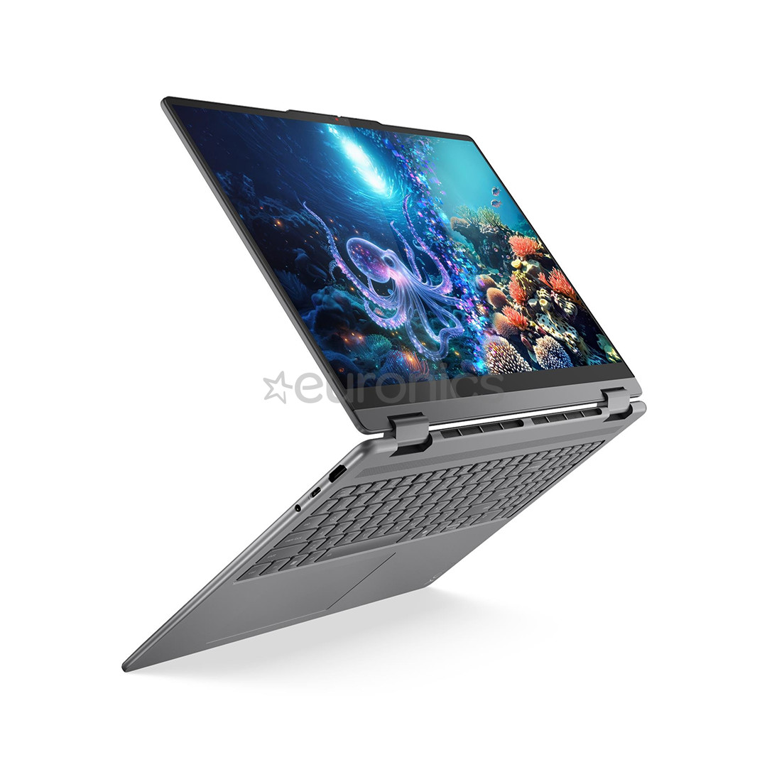 Lenovo Yoga 7i 2-in-1 Gen 10, 16'', 2.8K, OLED, 120 Hz, Ultra 7, 32 GB, 1 TB, ENG, pelēka - Portatīvais dators