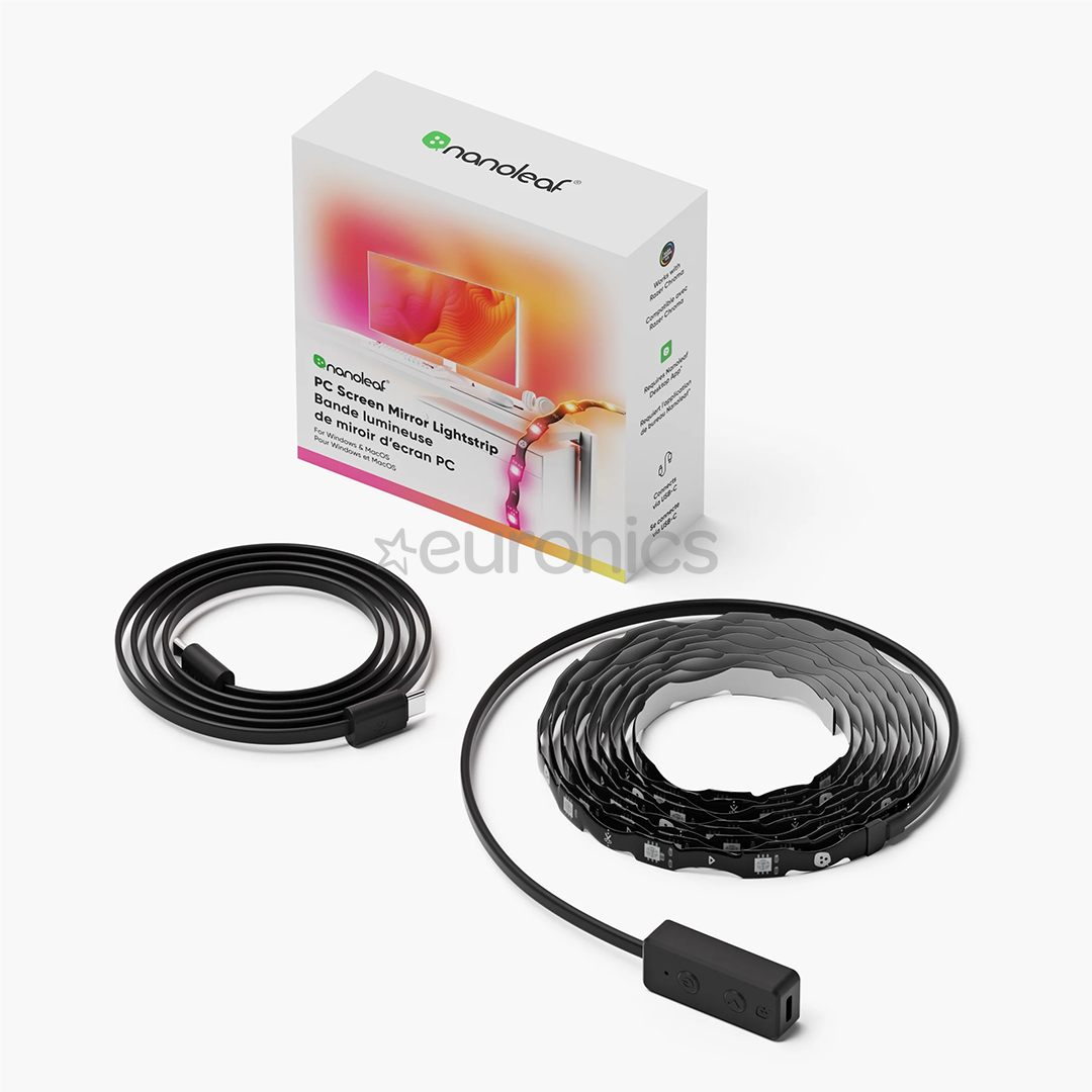 Nanoleaf PC Screen Mirror Lightstrip, до 32'' - Умная светодиодная лента