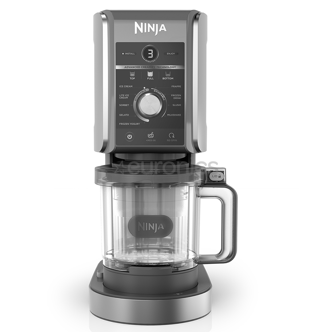 Ninja CREAMi Deluxe, 10-in1, black/silver - Ice cream maker