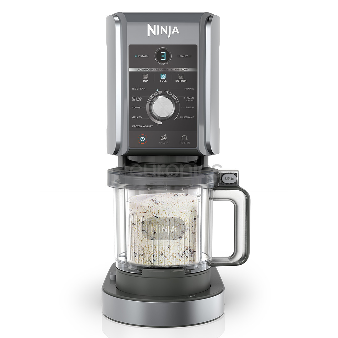 Ninja CREAMi Deluxe, 10-in1, black/silver - Ice cream maker