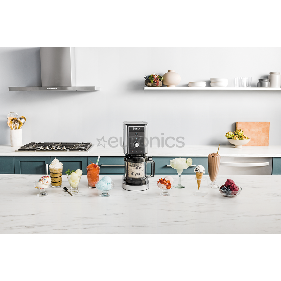 Ninja CREAMi Deluxe, 10-in1, black/silver - Ice cream maker