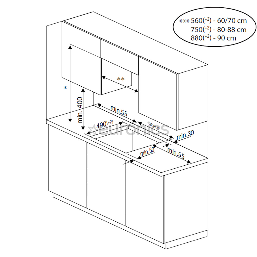 Beko IndyFlex, platums 60 cm, tumši pelēka - Iebūvējama indukcijas plīts virsma