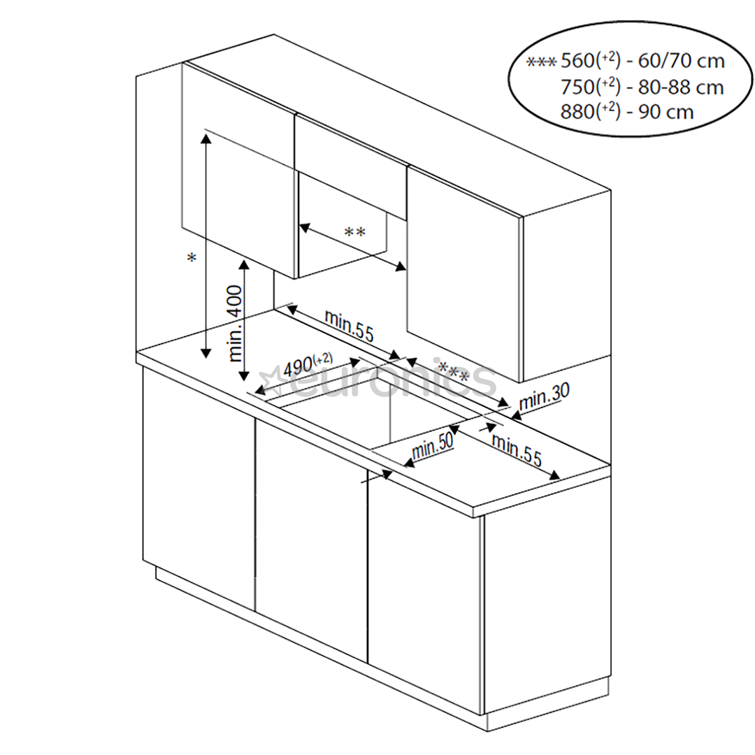 Beko IndyFlex, platums 60 cm, tumši pelēka - Iebūvējama indukcijas plīts virsma