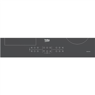 Beko IndyFlex, platums 60 cm, tumši pelēka - Iebūvējama indukcijas plīts virsma