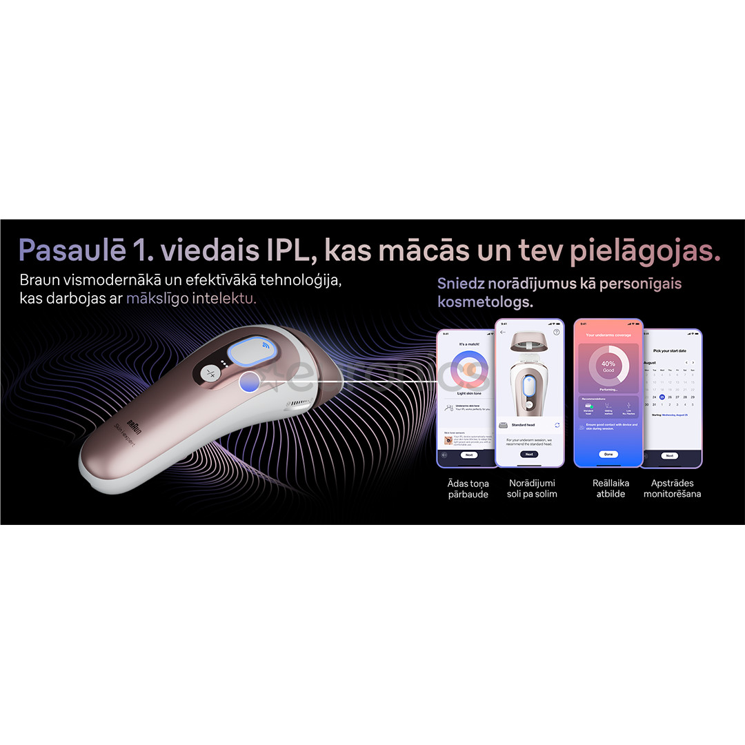 Braun IPL Skin i-Expert Pro 7 PL7147, white/golden - IPL hair removal device