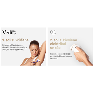 Braun Silk-expert Pro 5, balta/zelta - Fotoepilators