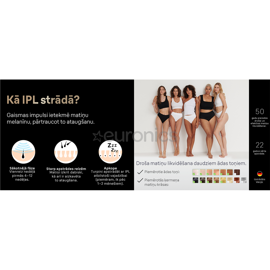 Braun Silk-expert Pro 5, balta/zelta - Fotoepilators