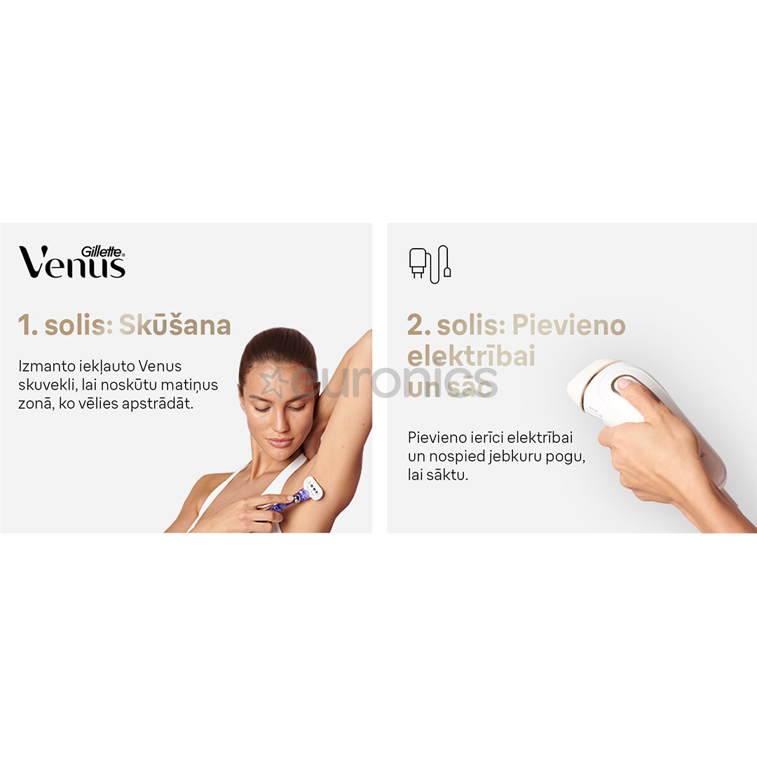 Braun Silk-expert Pro 5, balta/zelta - Fotoepilators