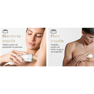 Braun Silk-expert Pro 5, balta/zelta - Fotoepilators
