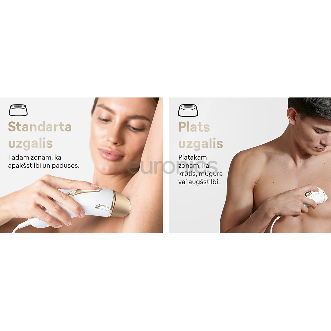Braun Silk-expert Pro 5, balta/zelta - Fotoepilators