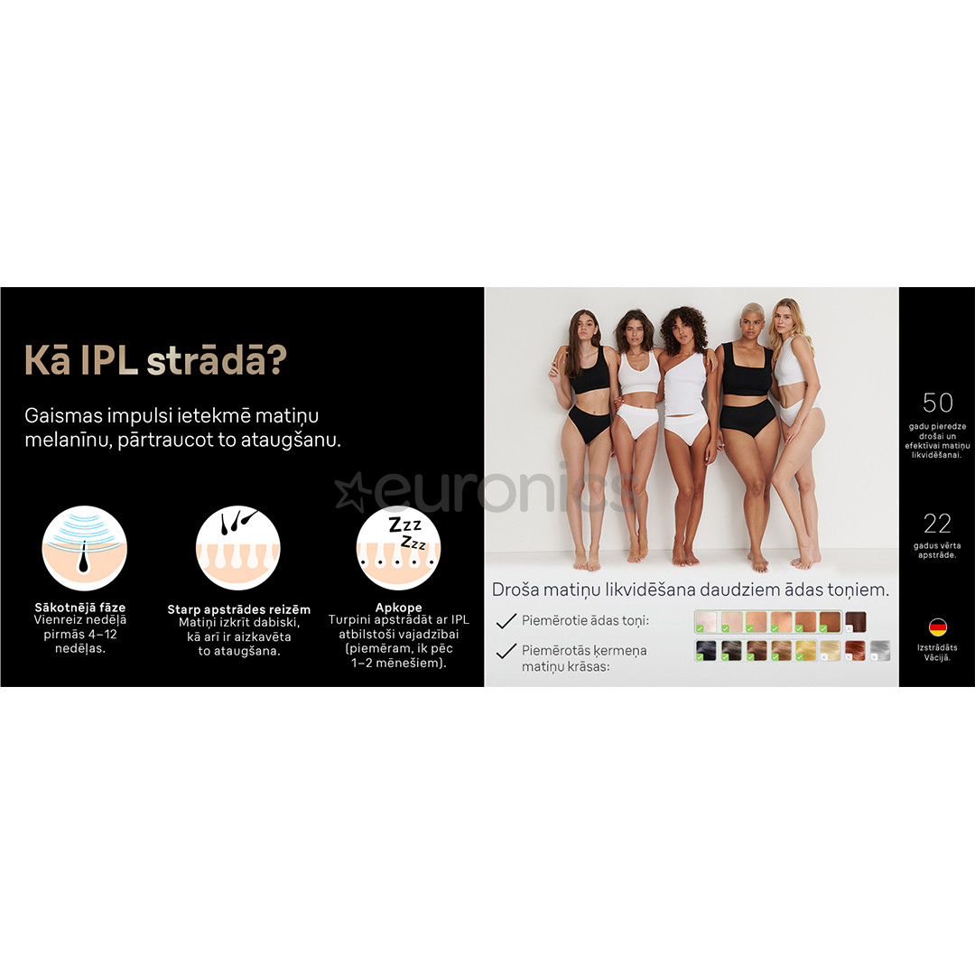 Braun Silk-expert Pro 5, balta/zelta - Fotoepilators