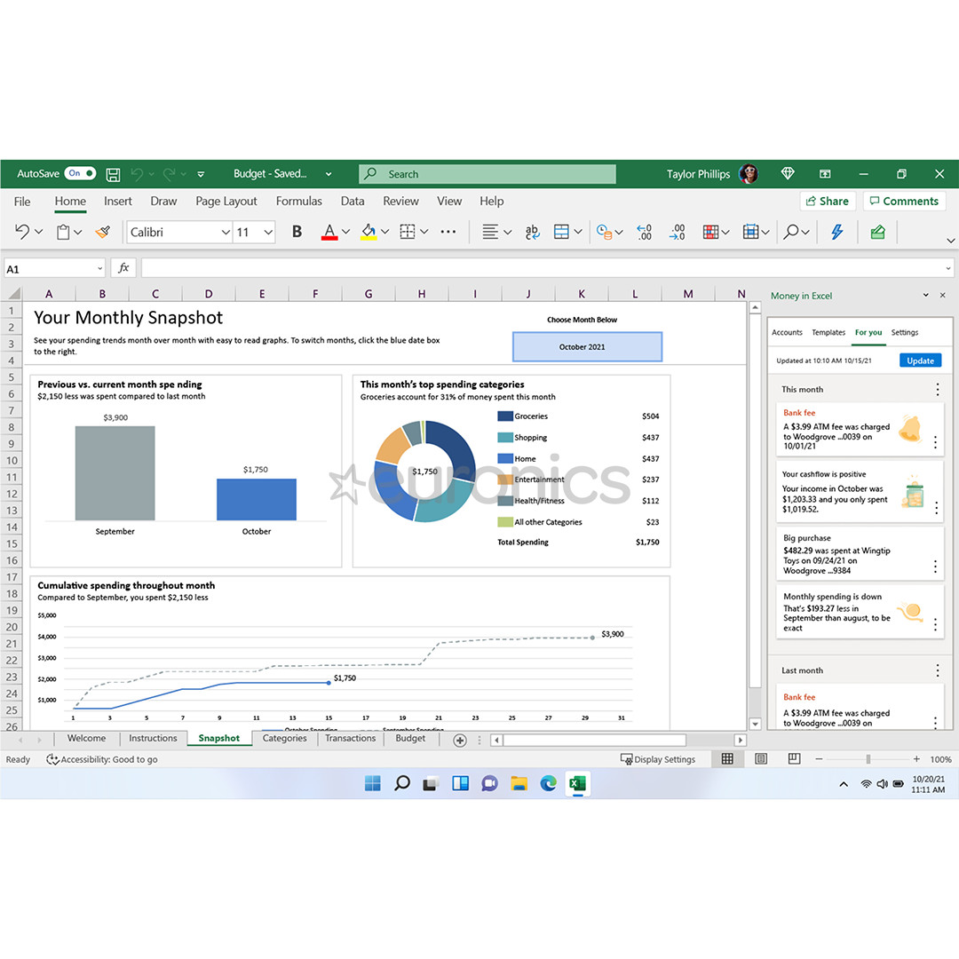 Microsoft 365 Personal, 12-month subscription, 1 user / 5 devices, 1 TB OneDrive, ENG - Software