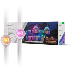 Nanoleaf Smart Multicolor Permanent Outdoor Lights, Starter kit, 15 м, RGB, белый - Умные светодиодные светильники N7401K02-15POL