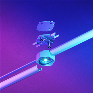 Nanoleaf Smart Multicolor Permanent Outdoor Lights, Starter kit, 15 м, RGB, белый - Умные светодиодные светильники