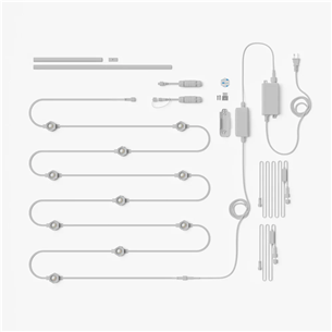 Nanoleaf Smart Multicolor Permanent Outdoor Lights, Starter kit, 15 м, RGB, белый - Умные светодиодные светильники