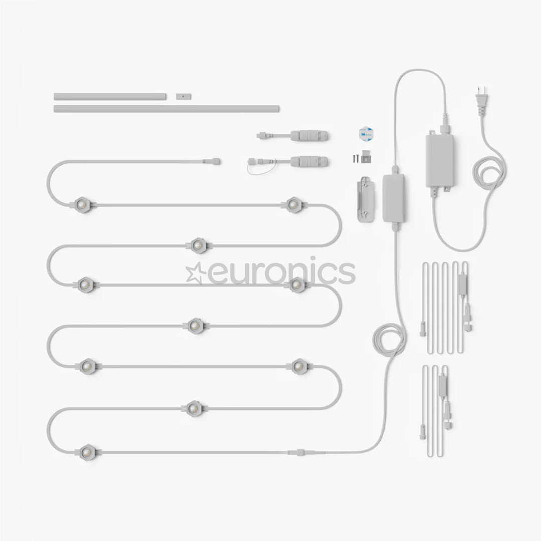 Nanoleaf Smart Multicolor Permanent Outdoor Lights, Starter kit, 15 m, RGB, white -  Smart LED lights