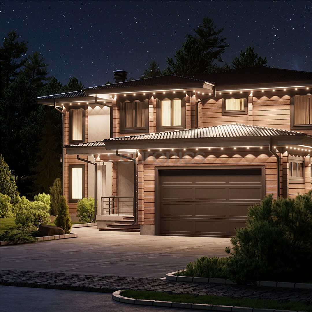 Nanoleaf Smart Multicolor Permanent Outdoor Lights Expansion Pack, 5 м, RGB, белый - Дополнительный комплект умных светодиодных светильников