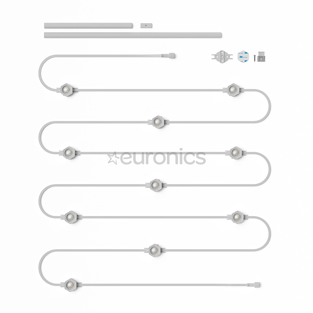 Nanoleaf Smart Multicolor Permanent Outdoor Lights Expansion Pack, 5 м, RGB, белый - Дополнительный комплект умных светодиодных светильников