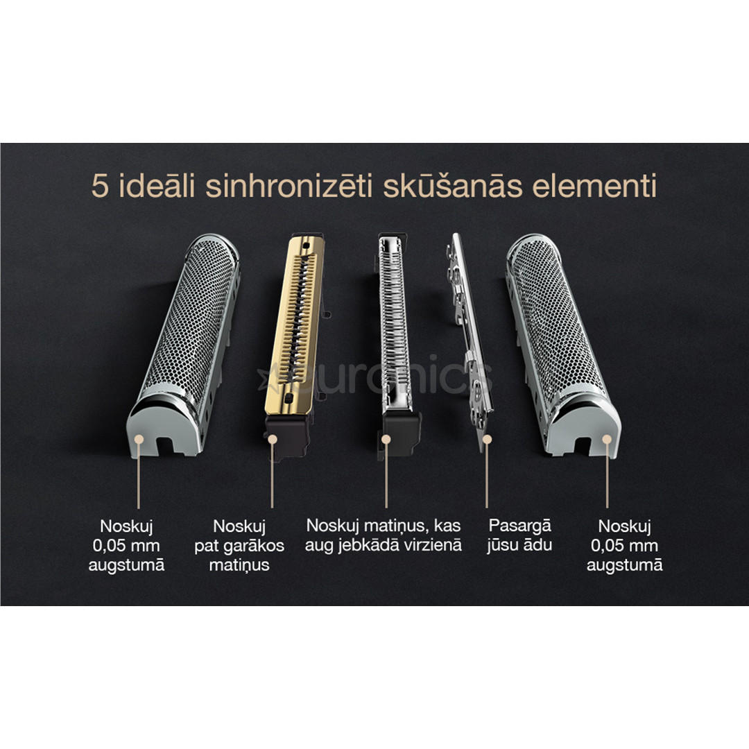 Braun Series 9 Pro+ Wet & Dry, станция 6 в 1 SmartCare и зарядный футляр PowerCase, серебристый - Бритва