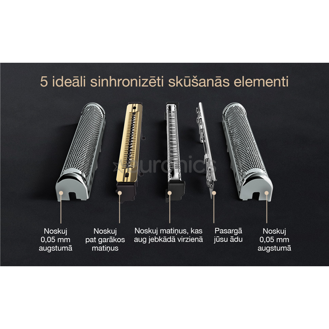 Braun Series 9 Pro+ Wet & Dry, станция 6 в 1 SmartCare и зарядный футляр PowerCase, серебристый - Бритва