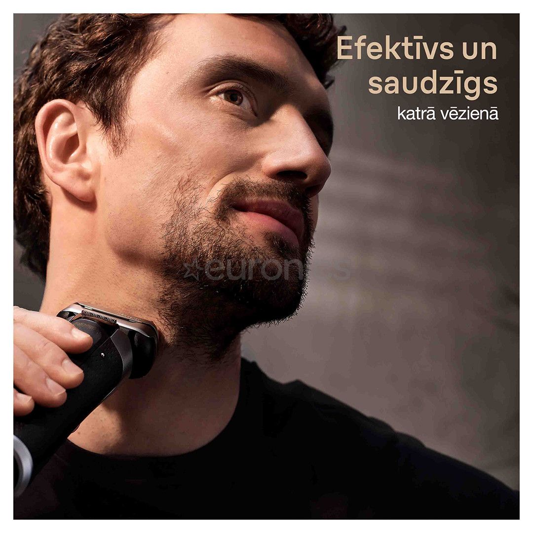 Braun Series 9 Pro+ Wet & Dry, станция 6 в 1 SmartCare и зарядный футляр PowerCase, серебристый - Бритва