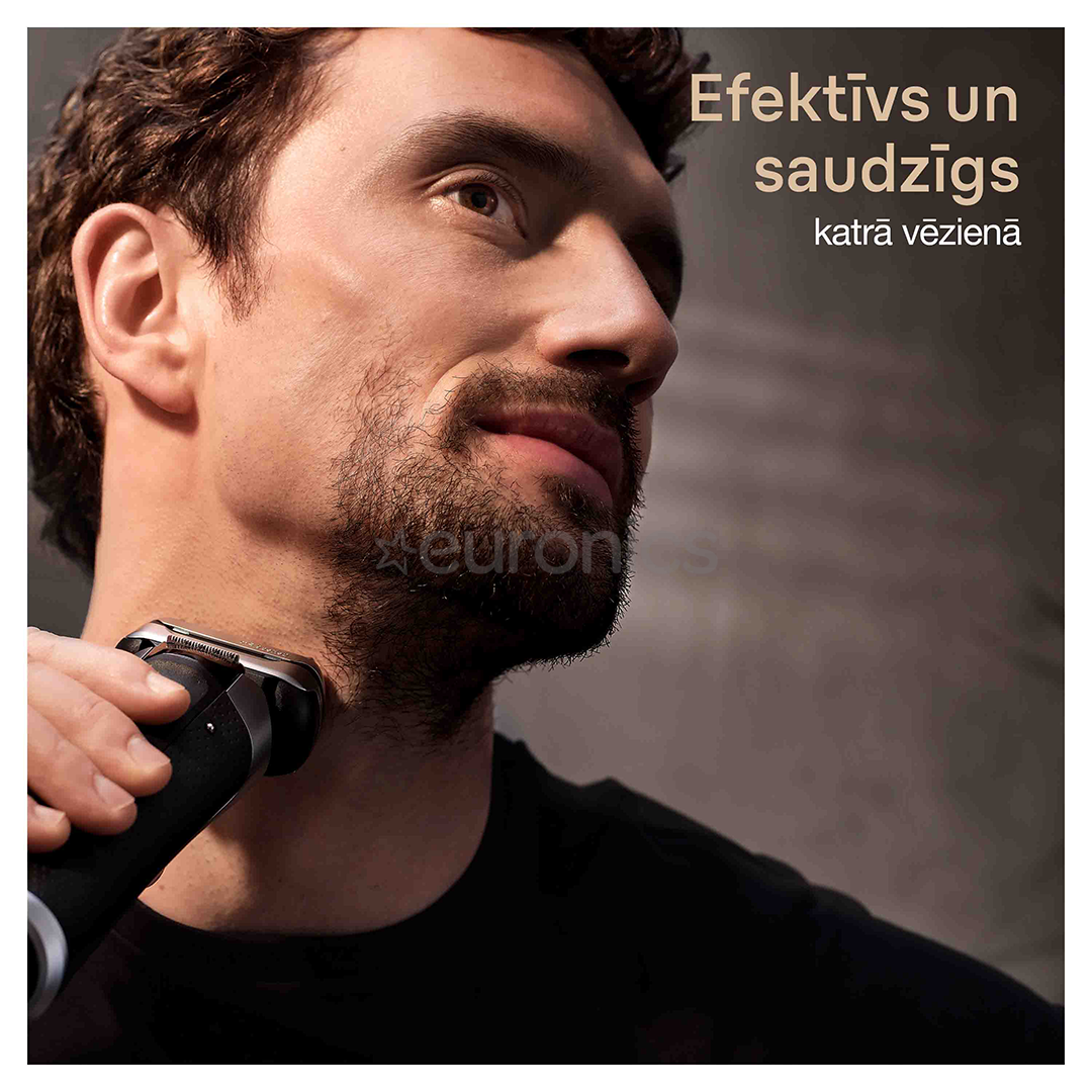 Braun Series 9 Pro+ Wet & Dry, станция 6 в 1 SmartCare и зарядный футляр PowerCase, серебристый - Бритва