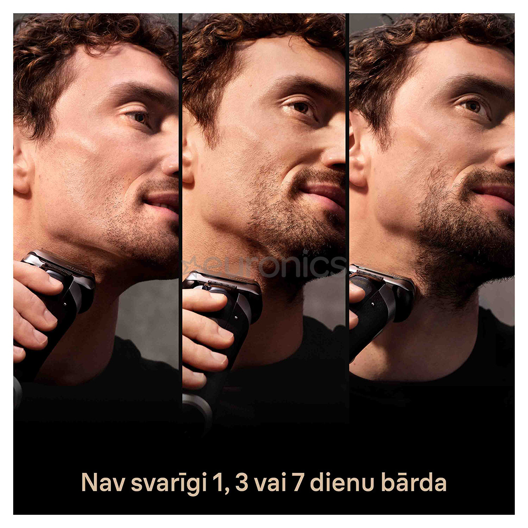 Braun Series 9 Pro+ Wet & Dry, станция 6 в 1 SmartCare и зарядный футляр PowerCase, серебристый - Бритва