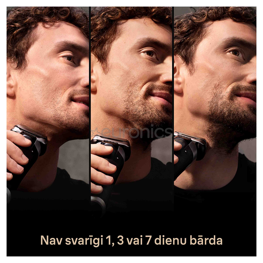 Braun Series 9 Pro+ Wet & Dry, станция 6 в 1 SmartCare и зарядный футляр PowerCase, серебристый - Бритва