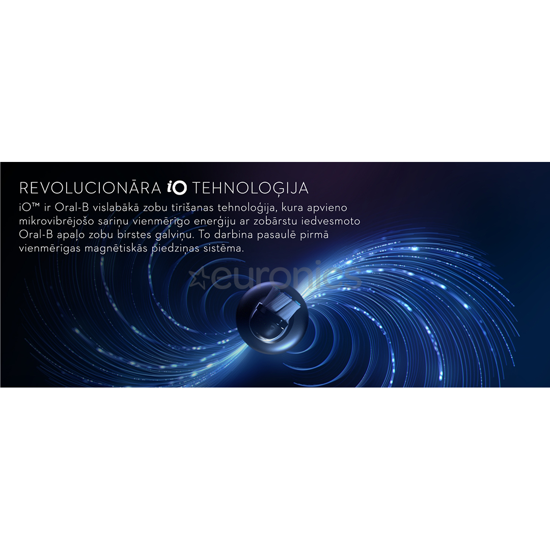 Braun Oral-B iO 8, travel case, black/grey - Electric toothbrush