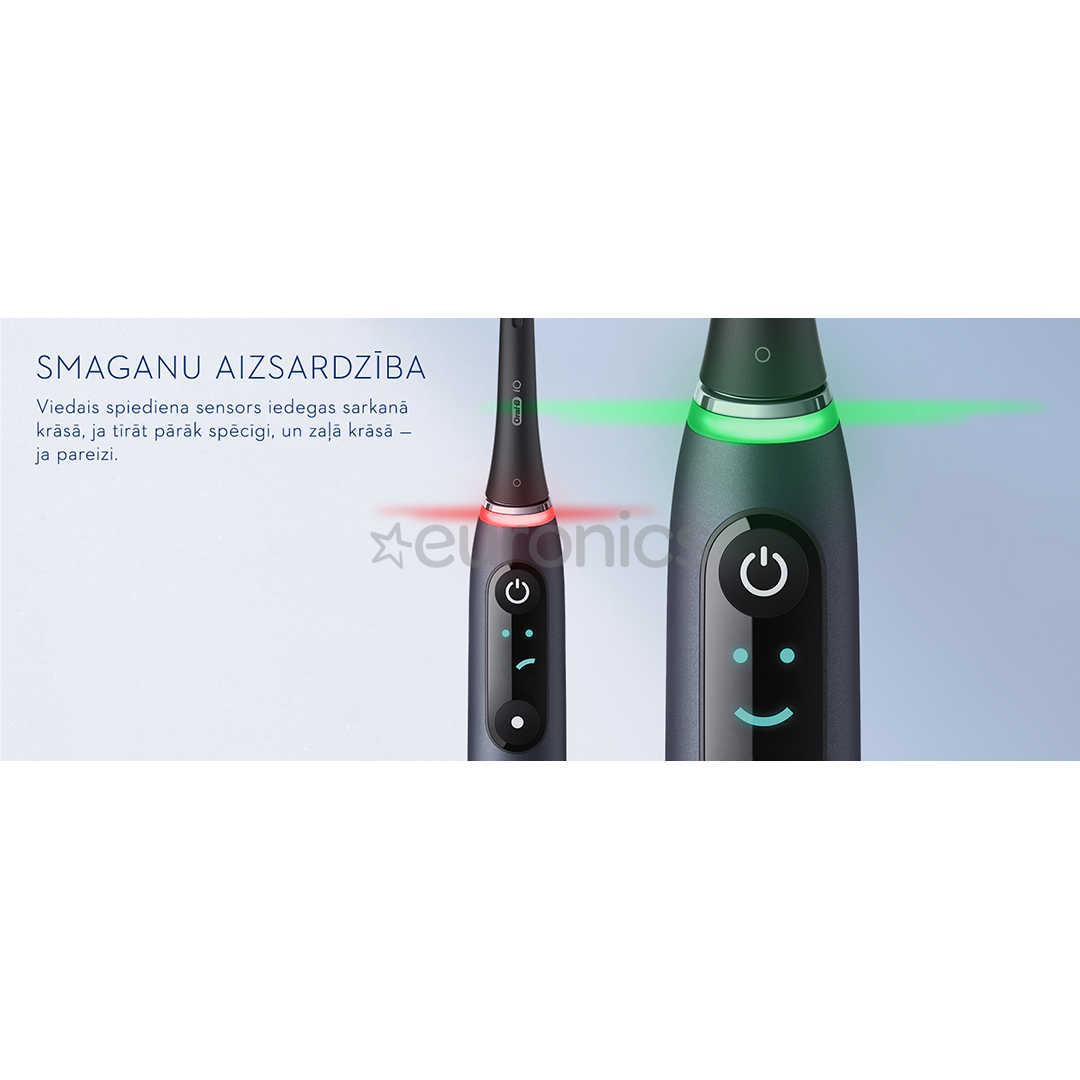 Braun Oral-B iO 8, travel case, black/grey - Electric toothbrush