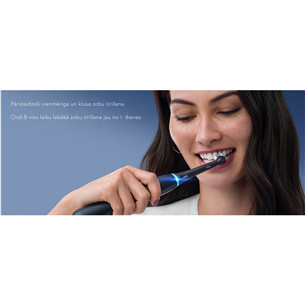Braun Oral-B iO 8, ceļojumu futrālis, melna/pelēka - Elektriskā zobu birste