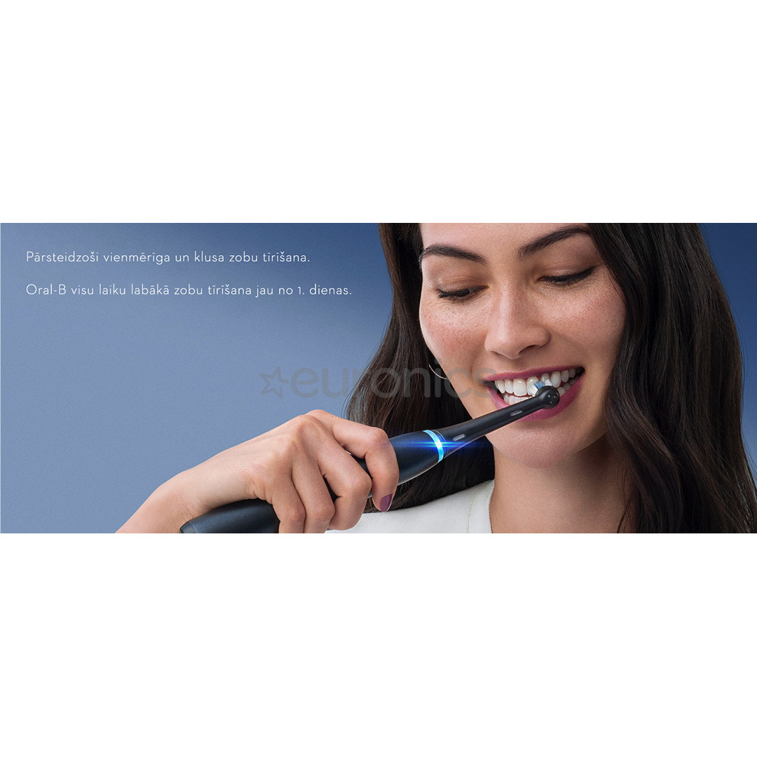 Braun Oral-B iO 8, ceļojumu futrālis, melna/pelēka - Elektriskā zobu birste