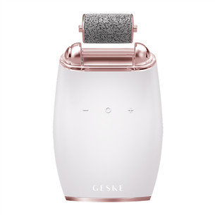 Geske SmartAppGuided, 7 в 1, белый/розовый - Электрический ролик с пемзой