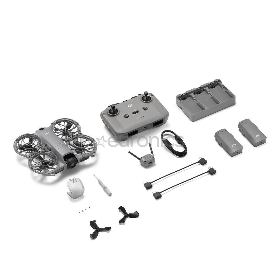 DJI Neo 2 Fly More Combo, RC-N3, pelēka - Radio vadāms lidaparāts