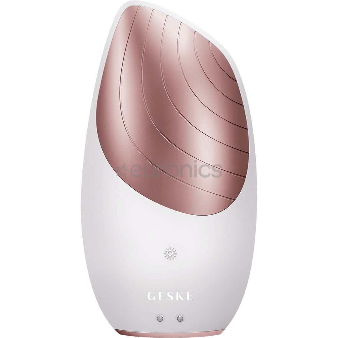 Geske Sonic Thermo Facial Brush | 6 in 1, balta/rozā - Ierīce sejas ādas kopšanai
