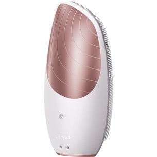 Geske Sonic Thermo Facial Brush | 6 in 1, balta/rozā - Ierīce sejas ādas kopšanai