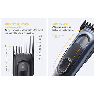 Braun Hair Clipper Series 5, melna - Matu griežamā mašīna