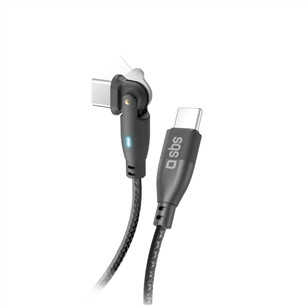 SBS Flexi, 60 Вт, 1 м, USB-C, серый - Кабель TECABLE180TCC