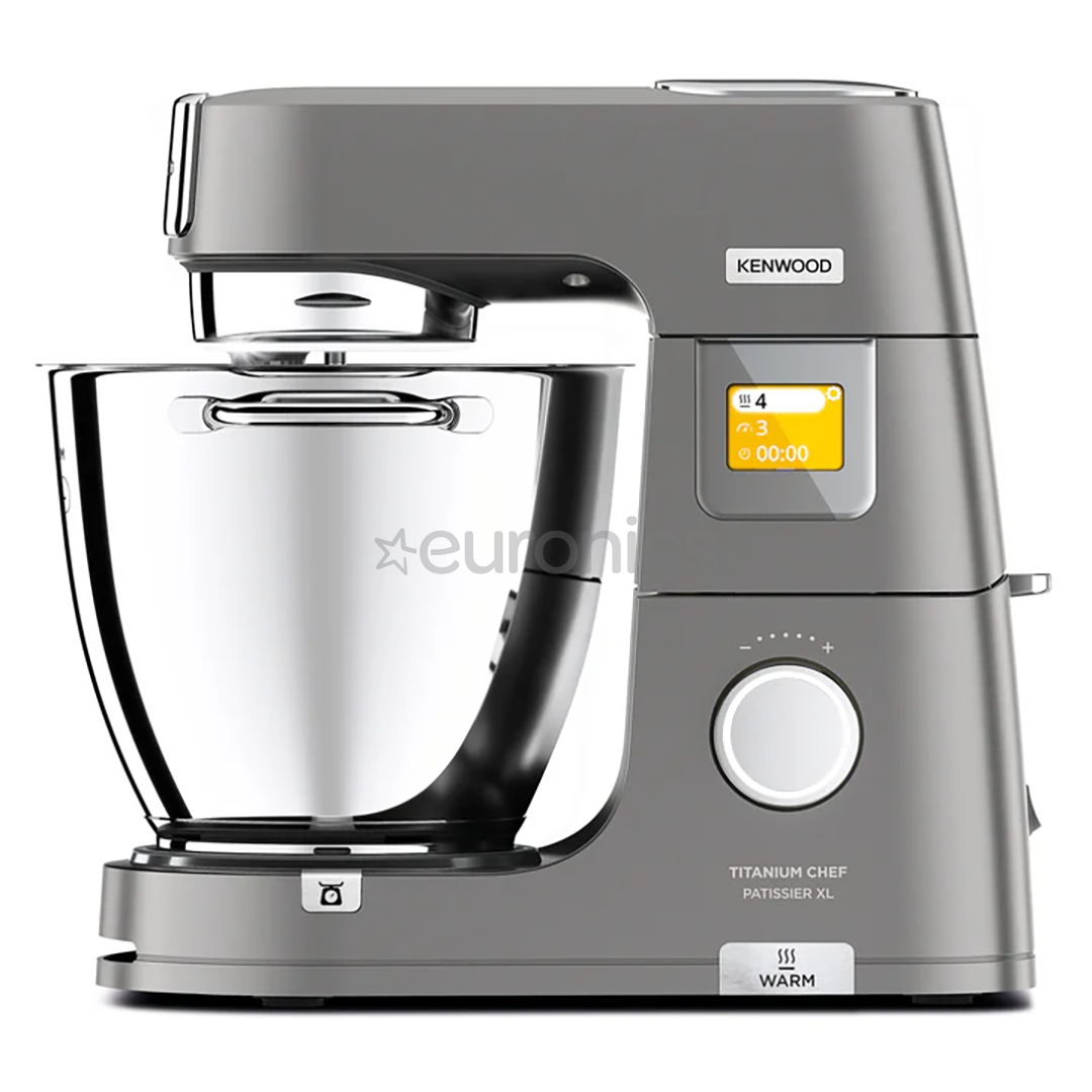 Kenwood Titanium Chef Patissier XL, 7 L/5 L, 1400 W, pelēka - Virtuves kombains